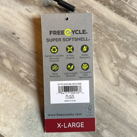Free Country Super Softshell X-Large - Picture 3 of 7